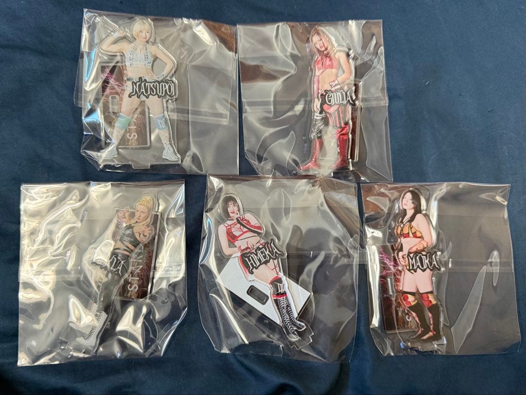 女子プロレス　スターダム　2022年　アクリルスタンド　DDM 5種セット Amazon.co.jp: スターダム くじ あたり BIGアクリルスタンド 朱里