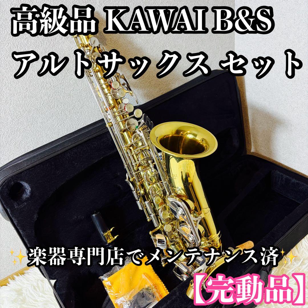 高級品 KAWAI B&S アルトサックス セット メンテナンス済 完動品