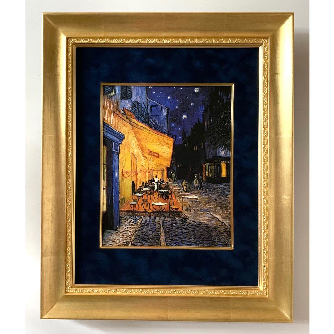 ゴッホ 絵画 ゴッホ「夜のカフェテラス」ジクレ・シルクスクリーン｜絵画販売