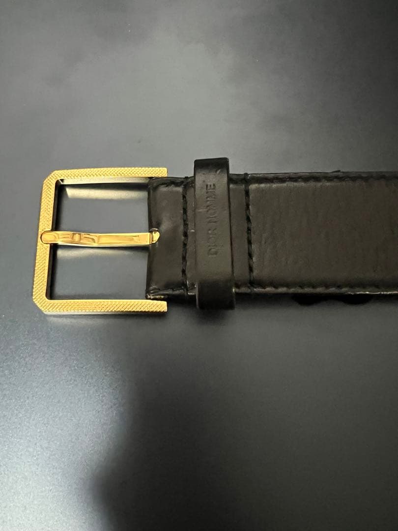 ディオールオム レザーベルト ゴールドバックル Christian Dior MONSIEUR ベルト メンズ レザー ゴールドバックル 型