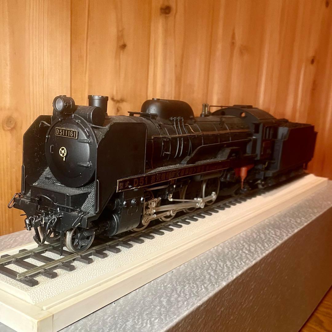 三井金属工芸製 蒸気機関車 D51 1161 鉄道模型 1/42縮尺 (箱入り)