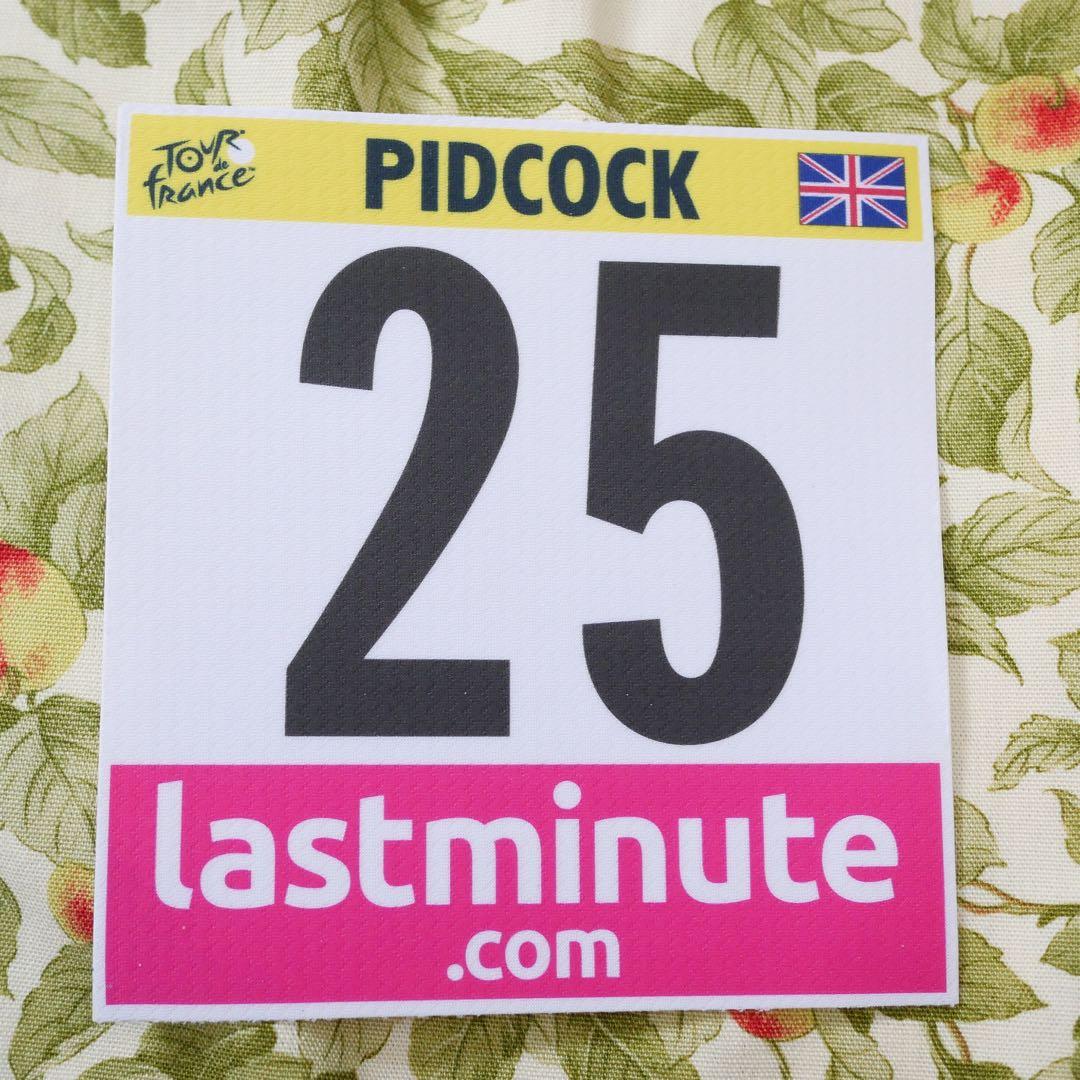 K*y様 選手支給品 ツールドフランス 実物レースナンバー トム・ピドコック Q