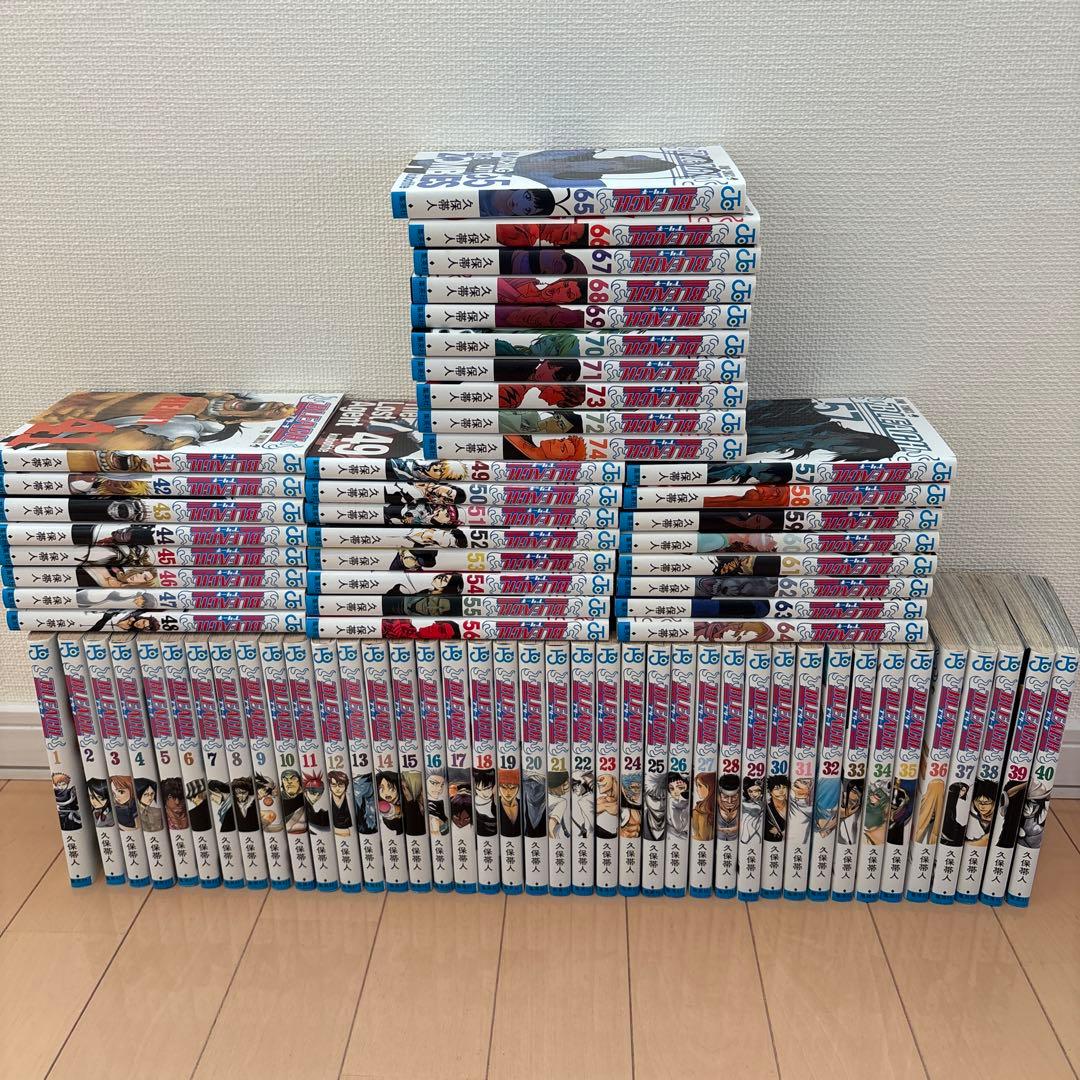 BLEACH 全巻セット(1巻初版) BLEACH ブリーチ 全巻セット 1〜74巻 初版数冊あり - メルカリ