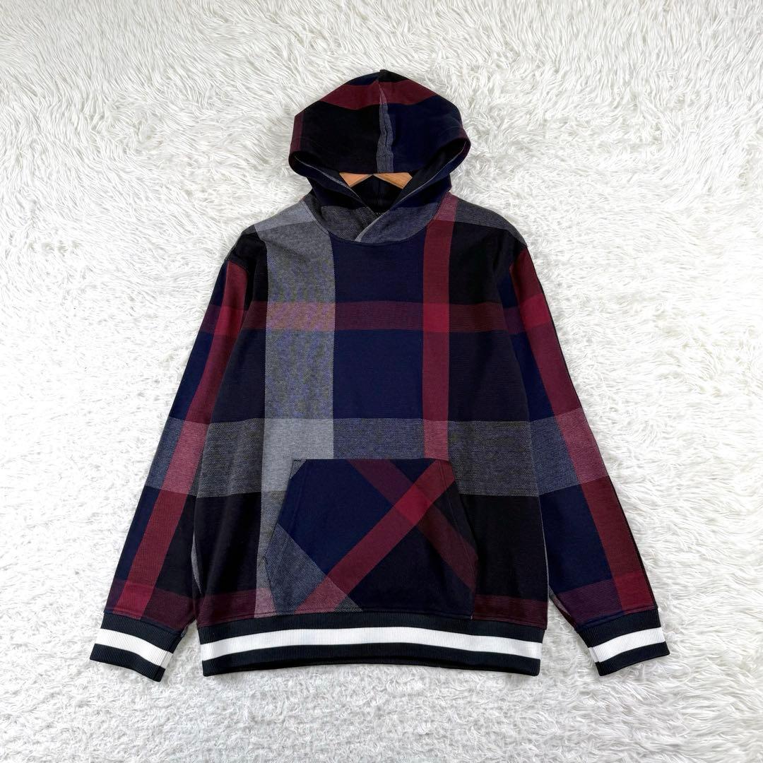 美品✨ ブラックレーベルクレストブリッジ パーカー CBチェック Lサイズ