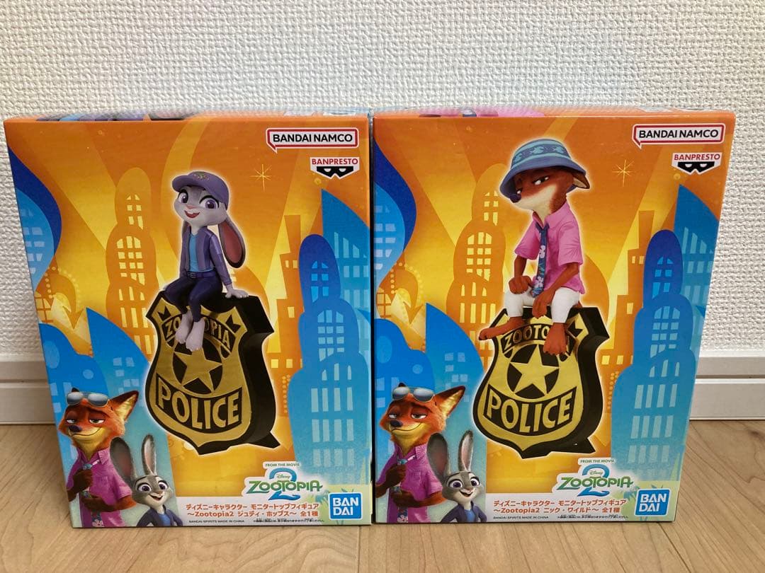 ズートピア モニタートップフィギュア ニック ジュディ フィギュア 2個