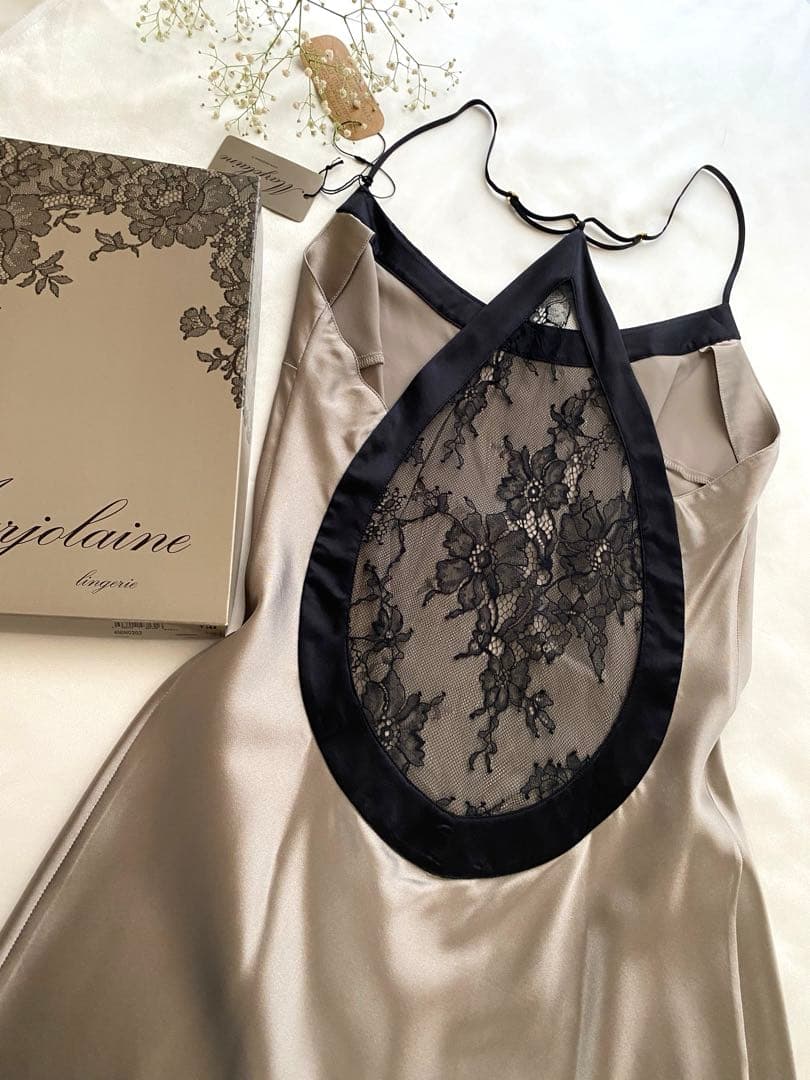 高級フランスランジェリー⭐︎レアカラー グレー⭐︎シルクベビードール