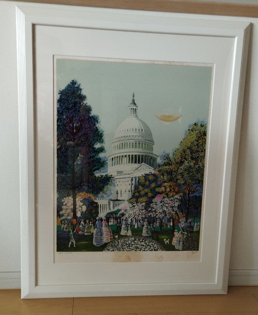 ★絵画　イザベル・バイレン　ホワイトハウス　シルクスクリーン★ Yahoo!オークション - イザベル バイレン (Isabel Baillen) " St.G