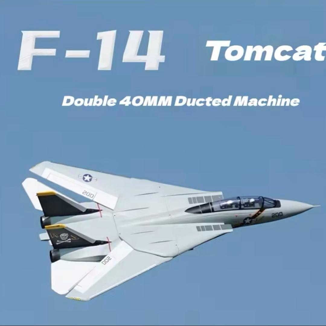 ラジコン飛行機Xfly F14 Twin 40mm PNPキット Banana Hobby - 5 CH XFly-Model F-14 Tomcat Twin 40mm RC EDF Jet PNP