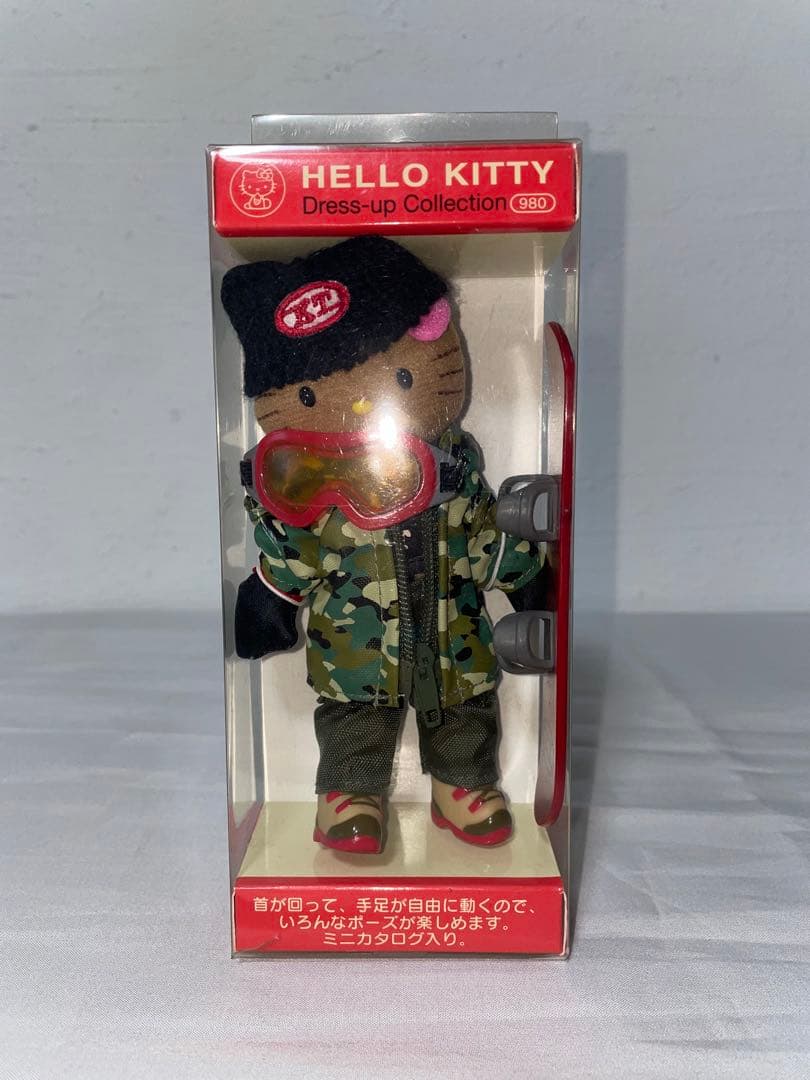 ハローキティ ドレスアップコレクション　日焼け　ガングロ　980 スノーボード サンリオ - 【希少品】キティ ドレスアップコレクション ガングロ