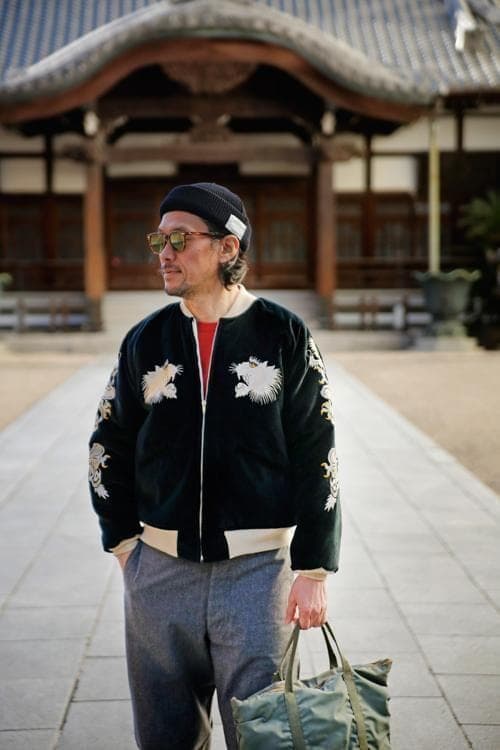 ザリアルマッコイズ スーベニア スカ ジャケット タイガー&イーグル (38)