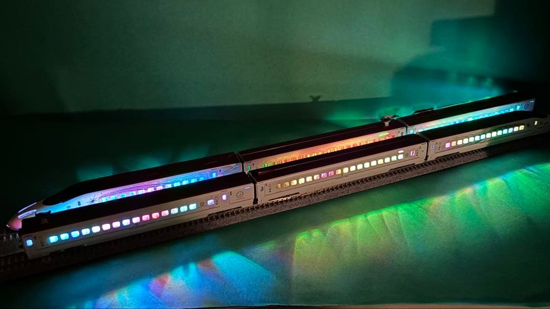 レインボー室内灯付 KATO 10-1729 九州新幹線 800系 流れ星新幹線 レインボー室内灯付 KATO 10-1729 九州新幹線 800系 流れ星新幹線