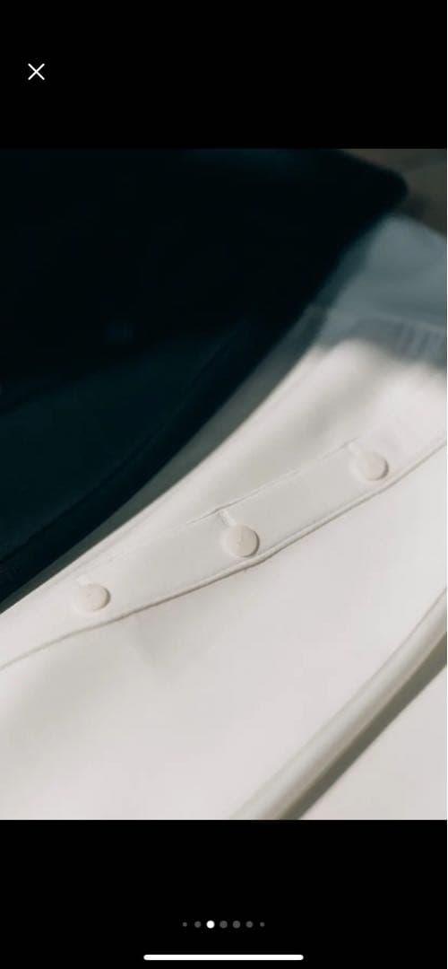 新品poisポワ button line skirt ホワイト M - メルカリ