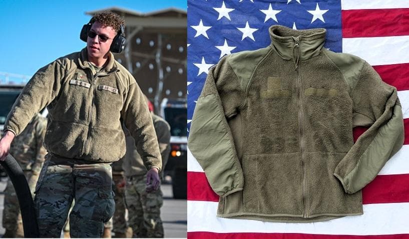 米軍実物　ポーラテックフリースジャケット　S-R　コヨーテ ECWCS　154