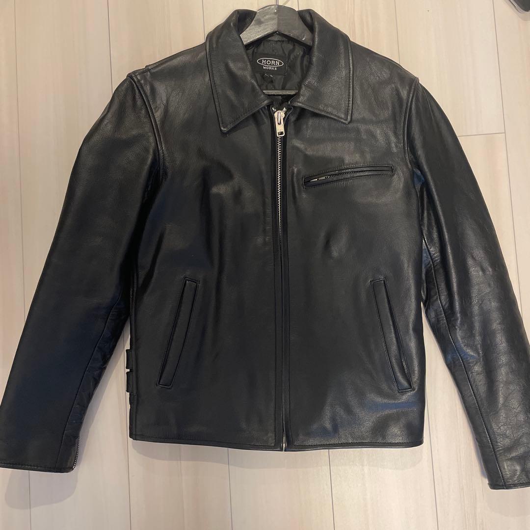 シングルライダースジャケット 黒 革ジャン 襟付きシングル レザージャケット｜カドヤ公式オンライン