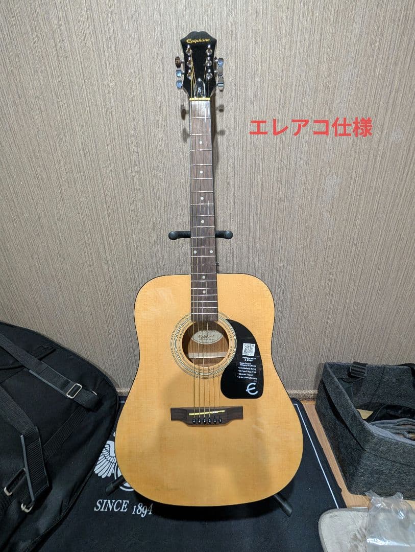 美品/Epiphone　DR-100LTD/NA チューナー付エレアコ　ケース付 Amazon | Epiphone アコースティックギター DR-100 NA エピフォン