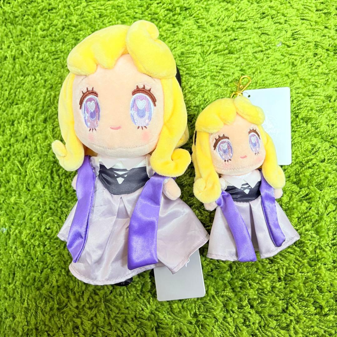 ディズニー　オーロラ姫　ぬいぐるみ&キーチェーン　tiny
