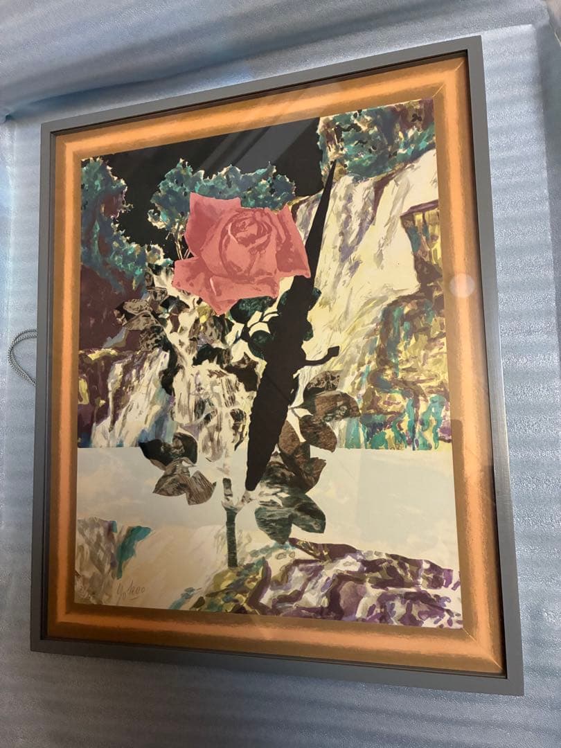 期間限定値下★横尾忠則リトグラフ「ガーディアン・ローズ」1990、42✖️34.5