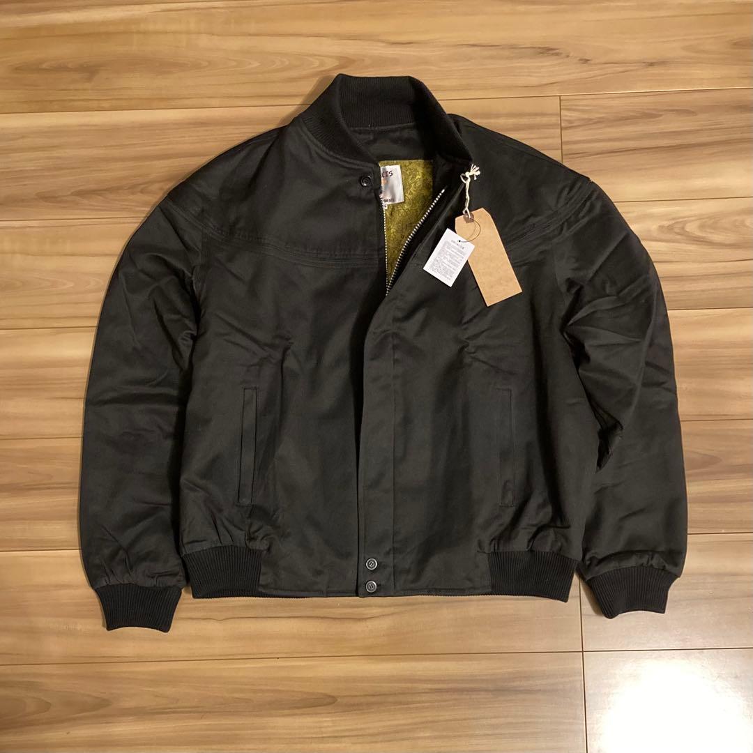 ひ*ろ様 カップショルダージャケット　ダービージャケット　L ブラック　ゴールド