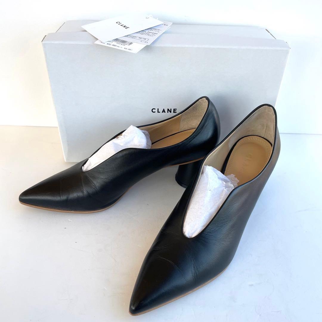 未使用級☆CLANE パンプス POINTED WAVE PUMPS 23.5