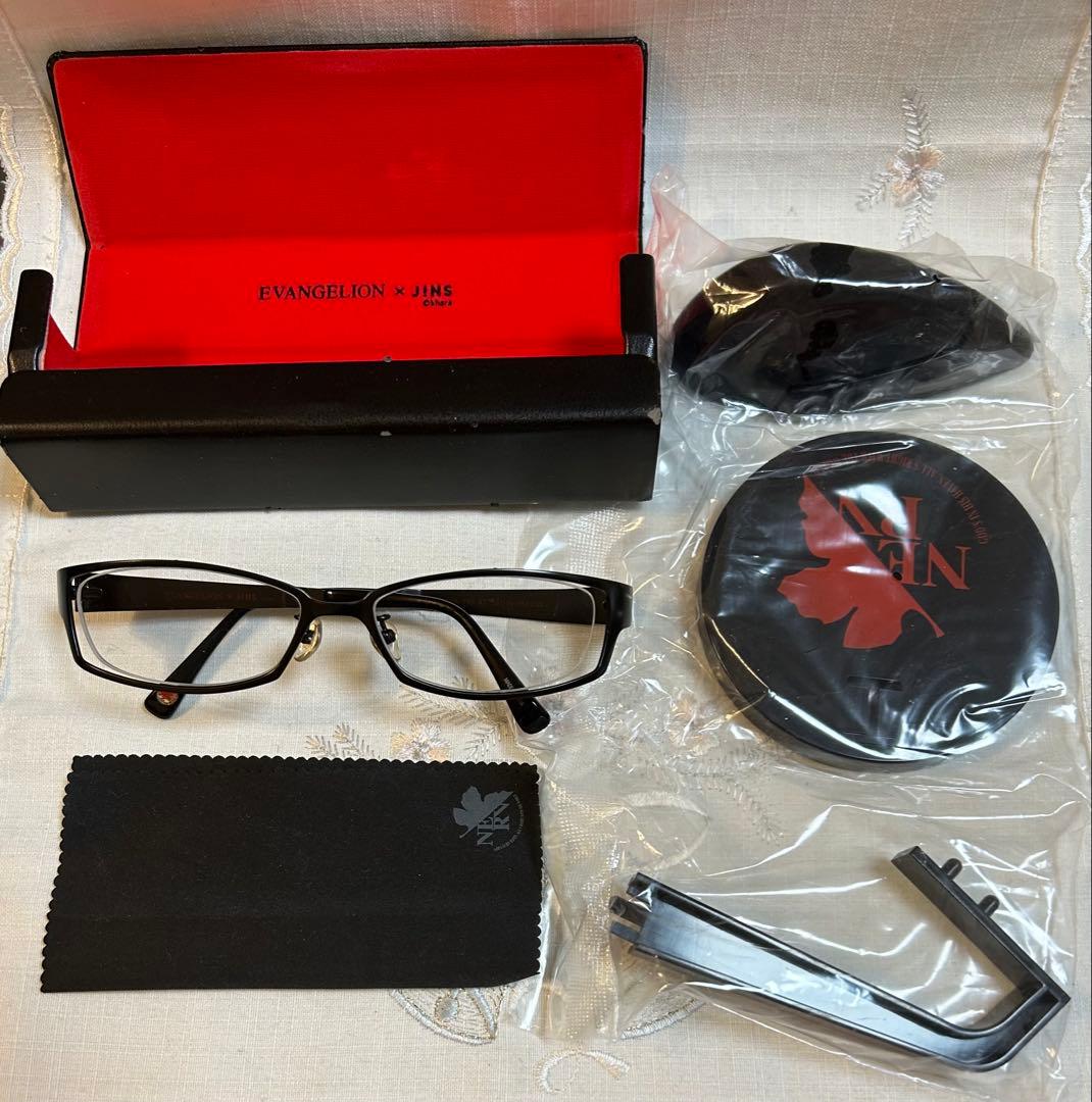 【新品未使用】エヴァンゲリオン× JiNSメガネ ゲンドウモデル　専用スタンド
