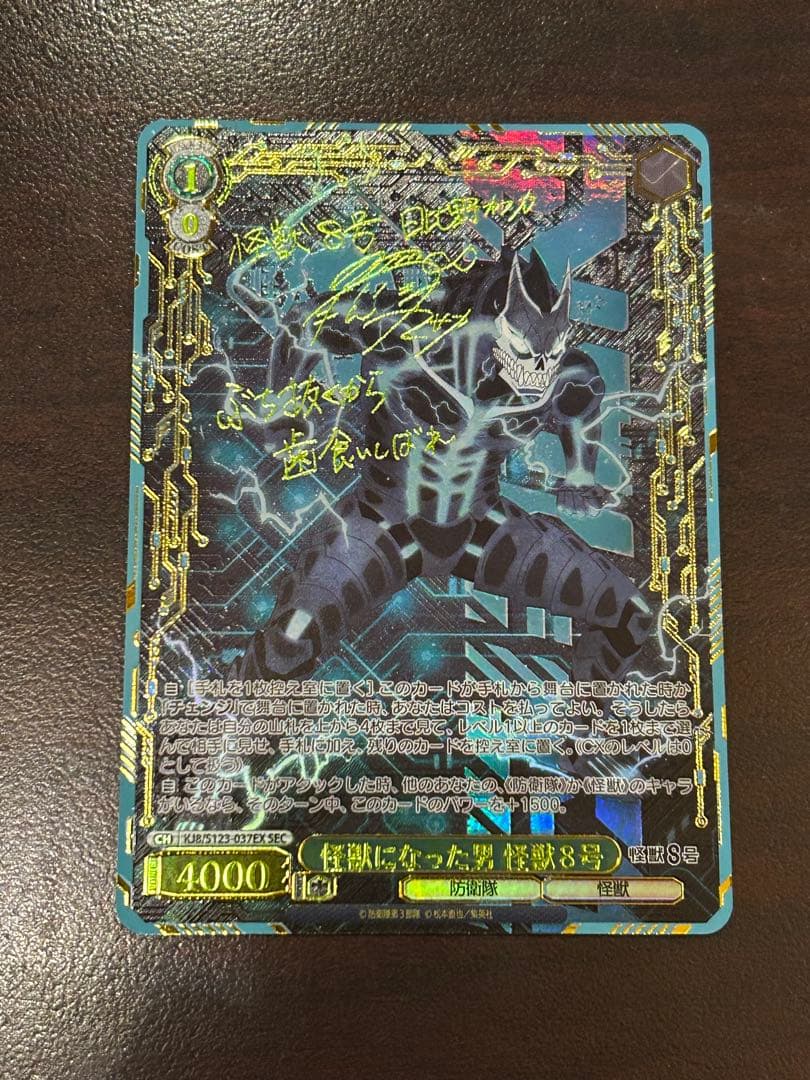 ヴァイスシュヴァルツ 怪獣になった男 怪獣8号 SEC