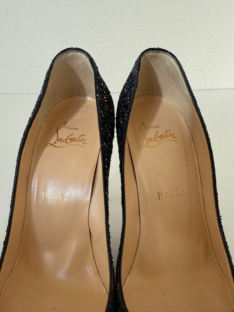 Christian Louboutin グリッター ハイヒール 36