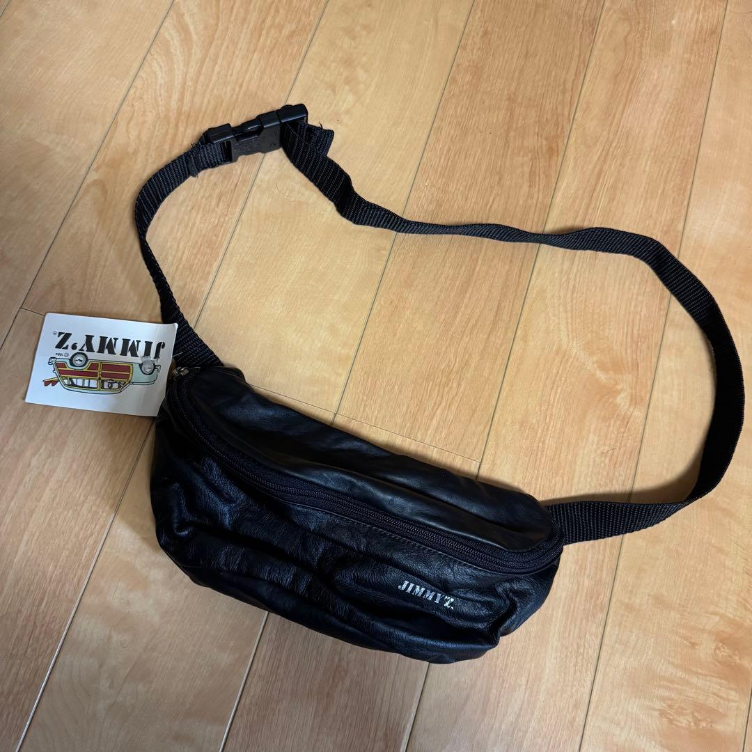 80~90's JIMMY'S レザー ウエストポーチ デッドストック