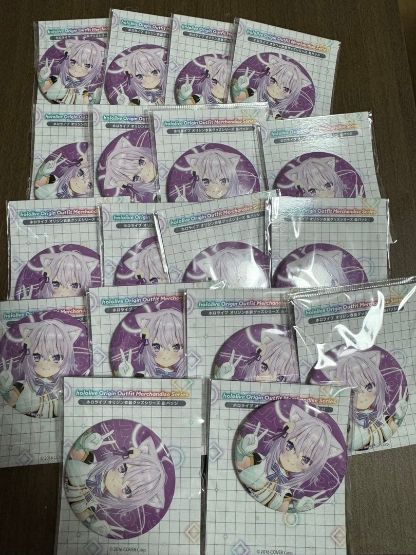 ホロライブ 猫又おかゆ 缶バッジ オリジン衣装　18個