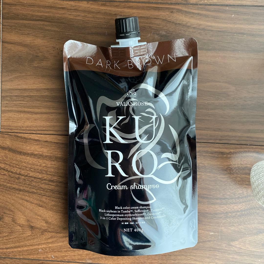KURO Cream Shampoo 400g ダークブラウン　3個セット KURO Cream Shampoo ダークブラウン 400g➕300gのセット - メルカリ