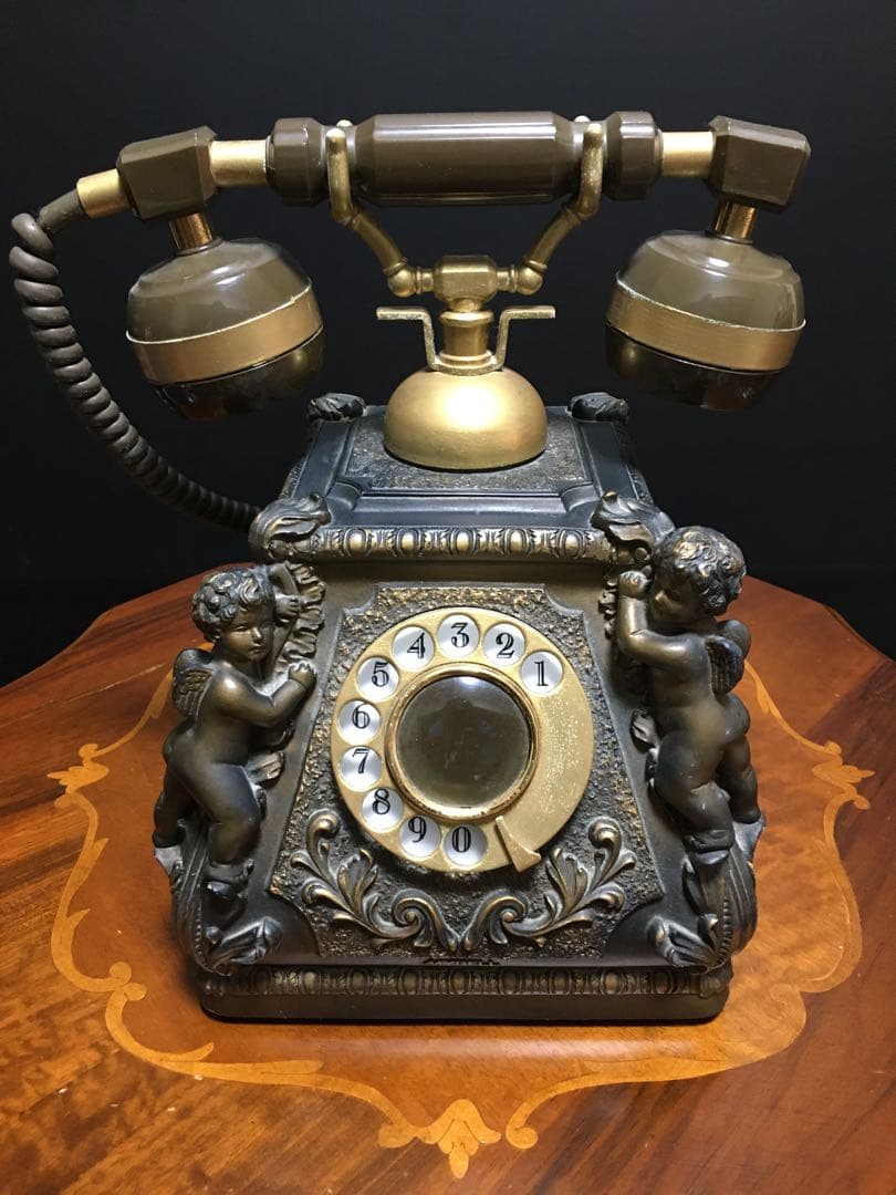 ヴィンテージ　ロータリー　ダイヤル式電話機　日本製