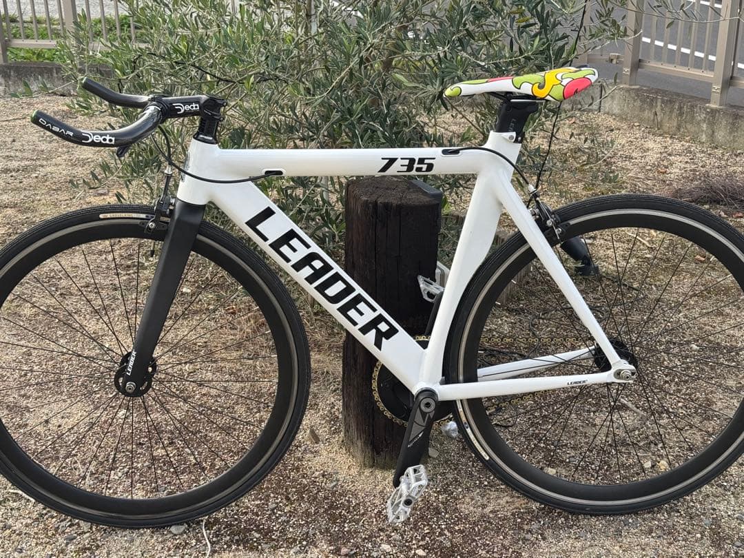 LEADERBIKE 735 ホワイト ピストバイク　Mサイズ