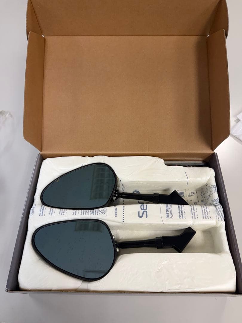 シモタ SIMOTA JR-2C 100mm SIMOTA正規品】カーボンバックミラー【100mm・ブルーレンズ】 正ネジ