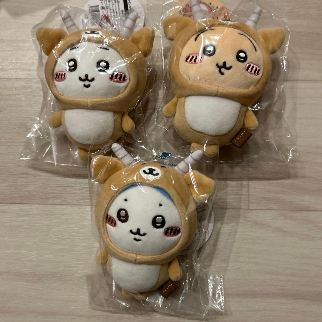 早インパラを被ったちいかわマスコット　3点