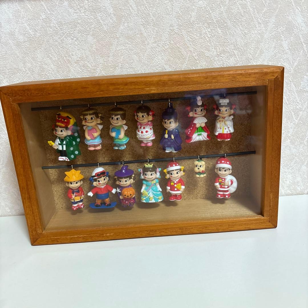 不二家　ペコちゃん　ポコちゃん　キーホルダーセット