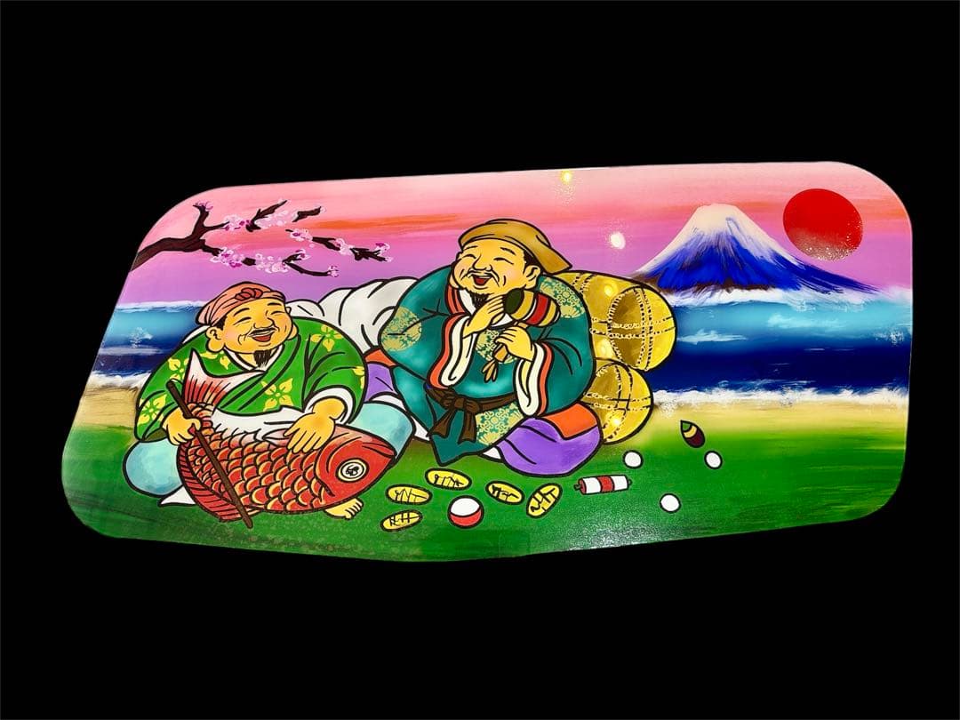 ふそう スーパーグレート 安全窓 デコトラ 七福神 アンドン Yahoo!オークション - 三菱ふそうスーパーグレート安全窓パネル 七福神