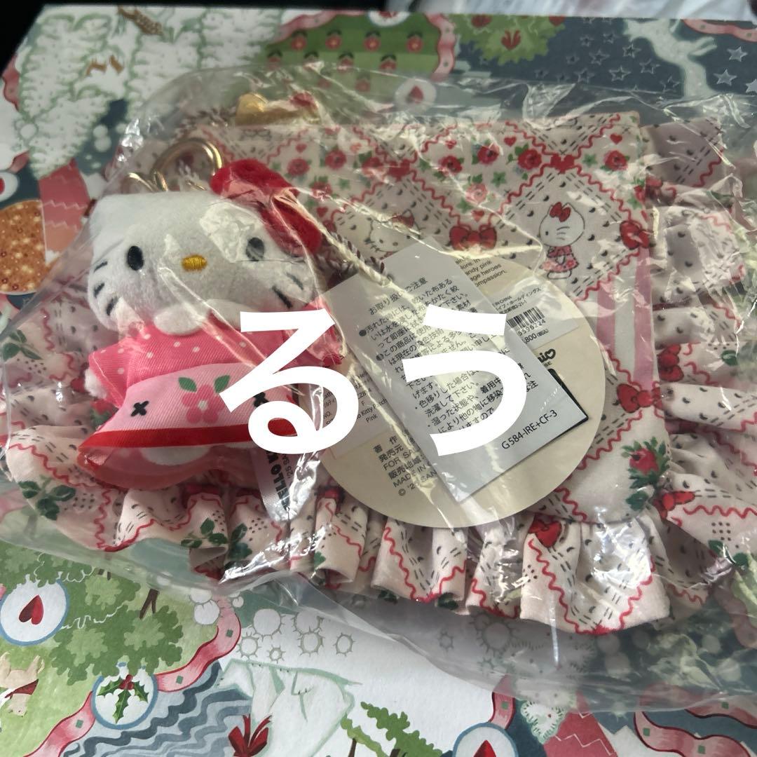 CathKidston × HelloKitty ティッシュポーチ　キティ