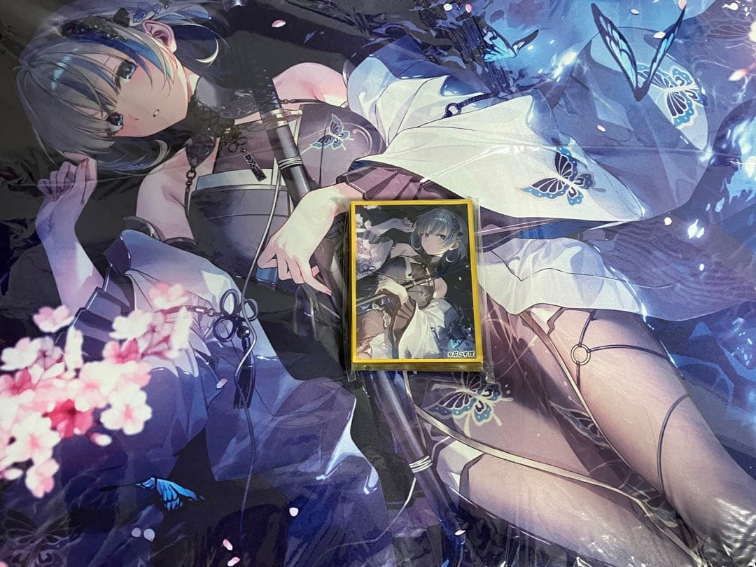 遠坂あさぎ　スリーブ　プレイマット　ぶいすぽっ！　藍沢エマ 遠坂あさぎ スリーブ プレイマット ぶいすぽっ！ 藍沢エマ W8D - メルカリ