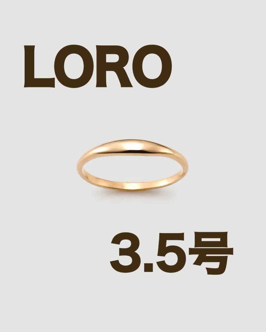 【LORO】line ring K18