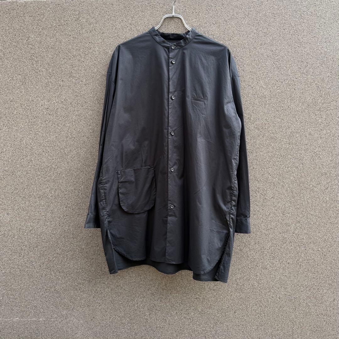 dulcamara ドゥルカマラ ノーカラーシャツ　ブラック