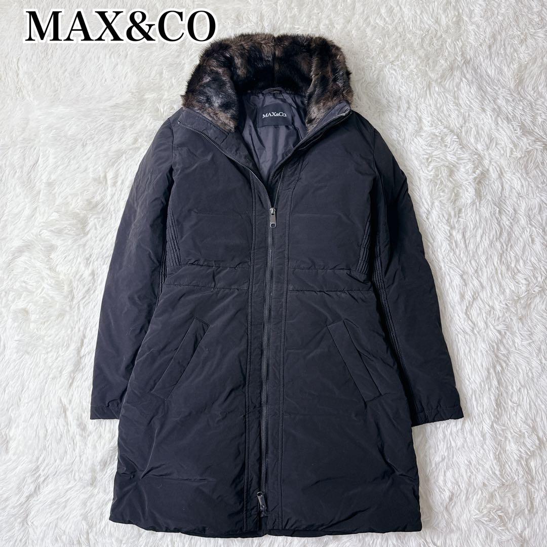 MAX&Co. マックスアンドコー ダウンコート ブラック 黒 ファー