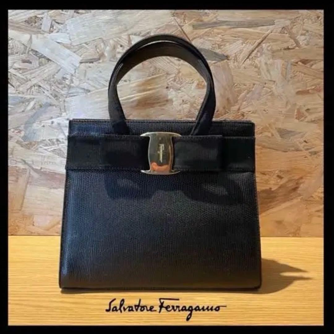 【Salvatore Ferragamo】フェラガモ ヴァラリボン ハンドバッグ