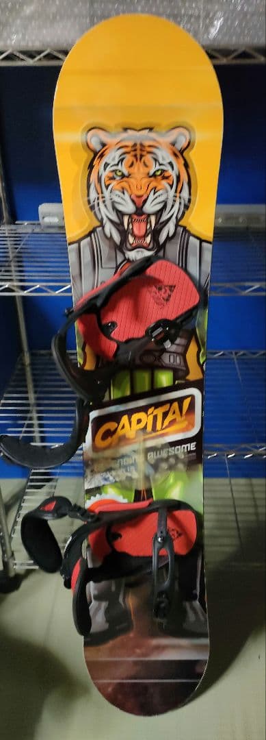 中古美品）スノーボードビンディングセット 154cm デザインかわいい初心者向