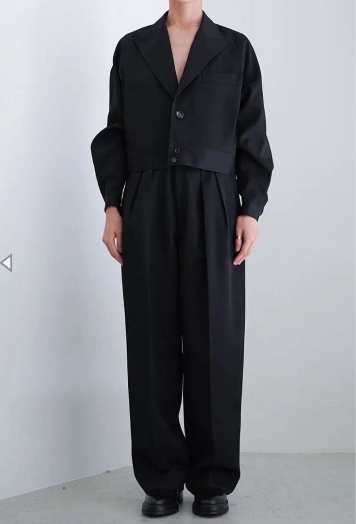 ポンポン　新品未使用RERACS SHORT BLOUSON JACKET THE HARRINGTON SHORT JACKET(36 BLACK): THE RERACS: WOMENS