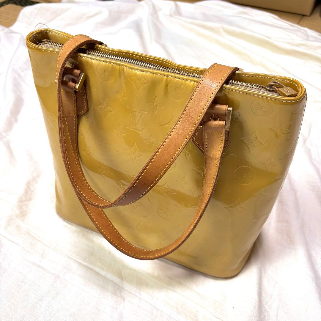 Louis Vuitton ハンドバッグ ヴェルニ モノグラム イエロー