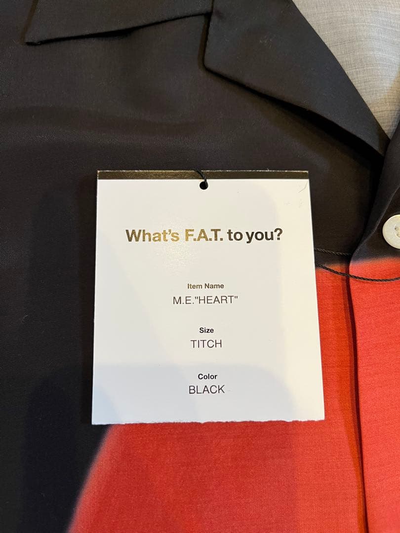 F.A.T. M.E. \"HEART\" 半袖シャツ TITCH ブラック