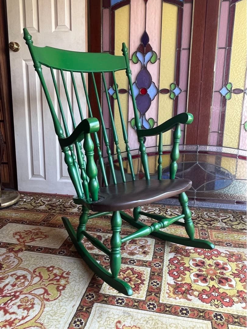 ロッキングチェア アンティーク インテリア キツツキ 昭和レトロ