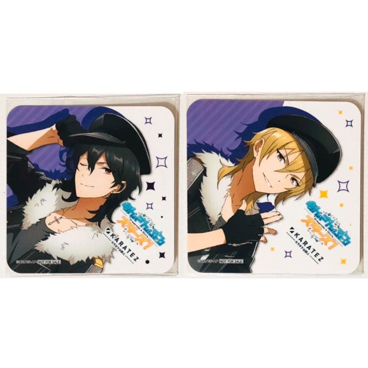 新品★あんスタ【朔間零＆羽風薫】カラオケの鉄人★特典★コースター★2点セット