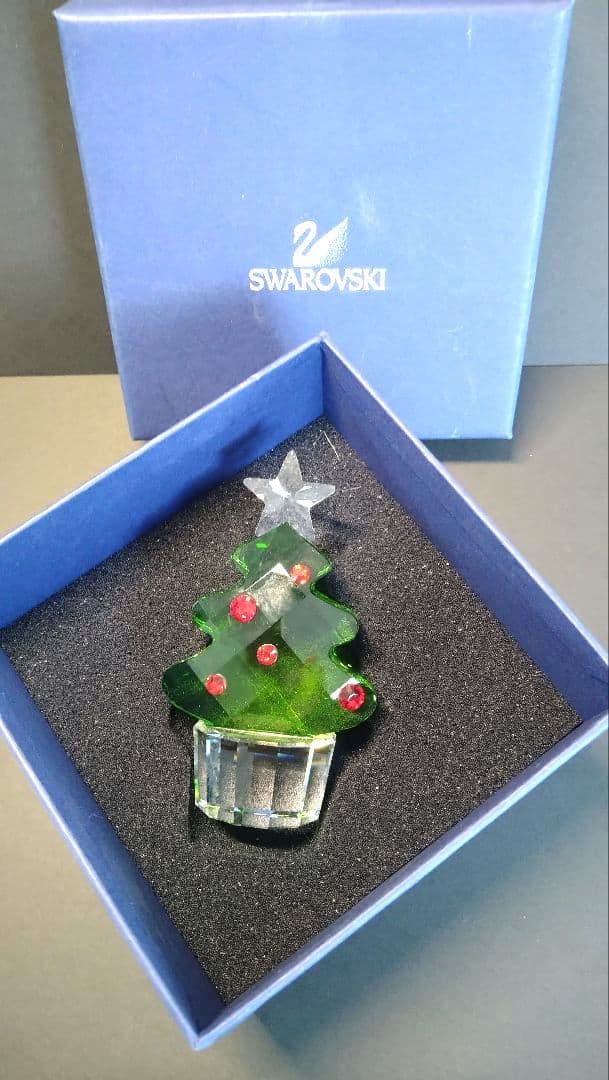 スワロフスキー　クリスタル　クリスマスツリー置物
