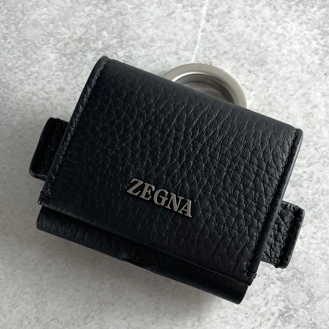 現行/未使用✨ エルメジルドゼニア エアポッズケース ディアスキン ブラック