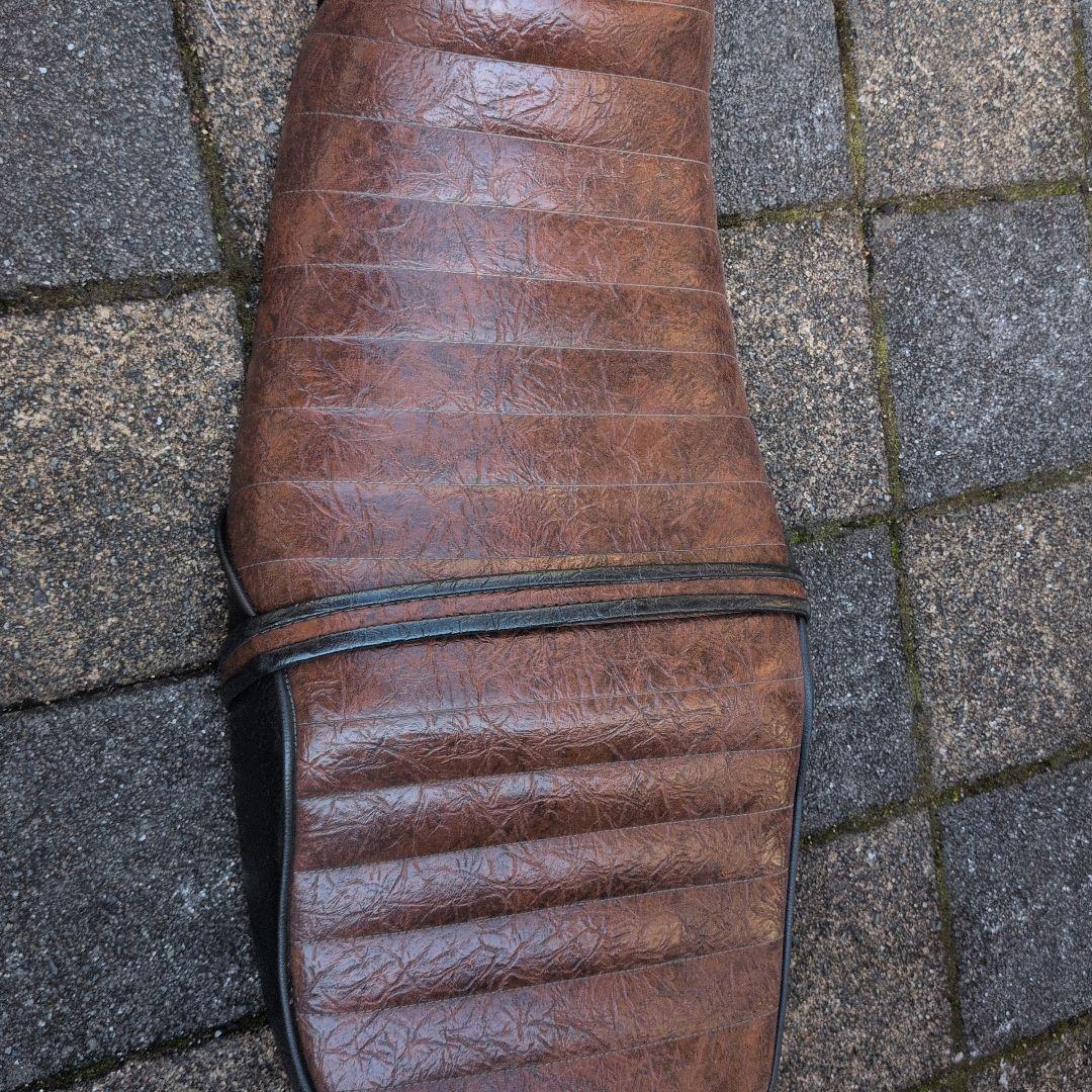 JADE250ブラウン バイクシート 合成皮革